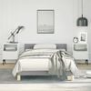 vidaXL Bed Frame With Headboard Light grey