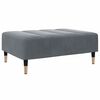 vidaXL Sofa Bed Dark Grey Velvet (100% polyester), wood, metal Compact