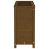 vidaXL Garden Planter Honey Brown Solid Pine Wood Large Garden Planter