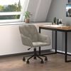 vidaXL Office Chair Light gray Velvet Adjustable height Chair Other
