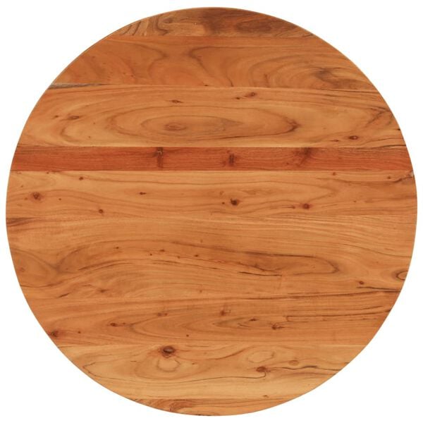 vidaXL Table Top Natural Acacia Solid acacia wood 27.6 in Diameter
