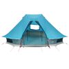 vidaXL Family Tipi Tent Folding with Roof Blue 466 x 310 x 240 cm