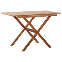 vidaXL Patio Table 43.3"x26.4"x29.1" Solid Acacia Wood