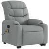 vidaXL Electric Stand Up Massage Recliner Chair Light Grey