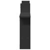 vidaXL Wall Shelf Black Engineered Wood Medium Wall mounting