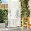 vidaXL Privacy Screen White 39.37 x 19.69 x 70.87 in Steel
