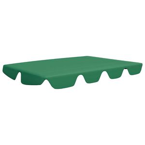 vidaXL Replacement Canopy Green Polyester with PVC coating Medium