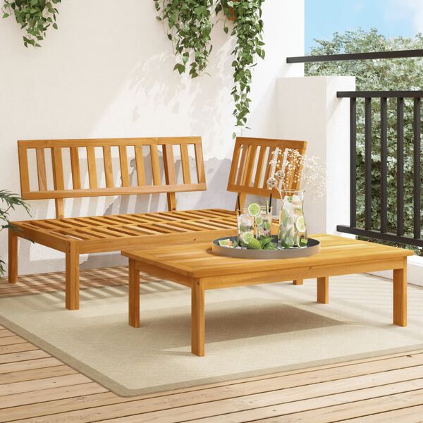 vidaXL Patio Pallet Sofa Set 2 pcs Solid Wood Acacia