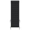 vidaXL Sun Lounger Cushion Black Faux suede leather (100% polyester)