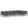 vidaXL Garden Lounge Set Set of 10 Anthracite