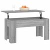 vidaXL Coffee Table Grey Sonoma Engineered Wood Height-Adjustable