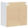 vidaXL Kitchen Wall Cabinet High gloss white Engineered wood and glass