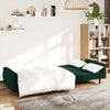 vidaXL Sofa Bed Dark Green Velvet, Wood, Plastic Standard
