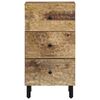 vidaXL Side Cabinet Brown Solid mango wood, engineered wood, iron Medium