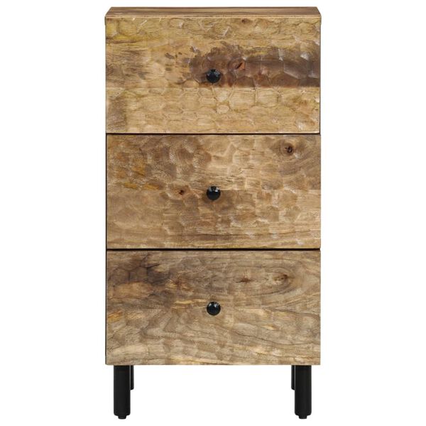 vidaXL Side Cabinet Brown Solid mango wood, engineered wood, iron Medium