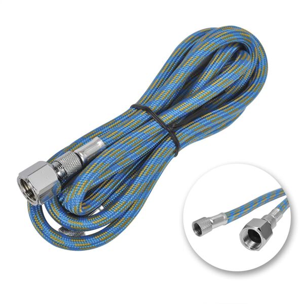 vidaXL Airbrush Set with Glass Jar 0.008" / 0.012" / 0.02" Nozzles