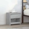 vidaXL Bedside Cabinet Grey Sonoma Engineered Wood Medium