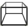 vidaXL Coffee Table Black and Transparent