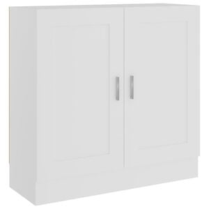 vidaXL Book Cabinet White Engineered wood, MDF 32.5 x 12.0 x 31.5 in