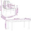 vidaXL Garden Dining Set Black, Dark Grey