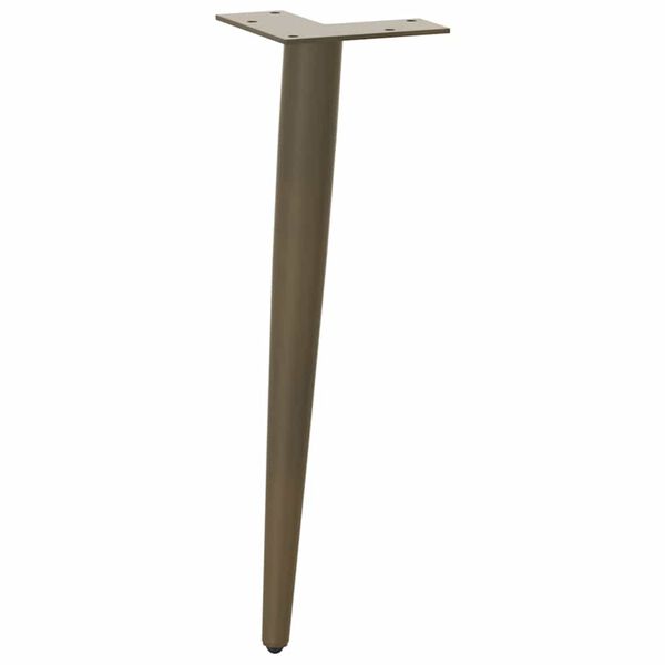 vidaXL Coffee Table Leg Natural Steel Powder-Coated Steel Standard