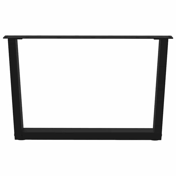 vidaXL Dining Table Leg Black Powder-coated steel