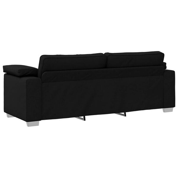 vidaXL Sofa Black 86.22 x 30.31 x 32.28 in Fabric