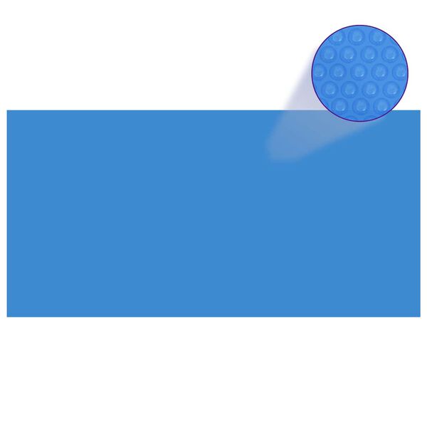 vidaXL Pool Cover Blue Thick PE film with air chambers Large
