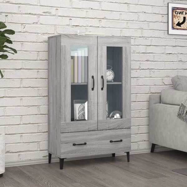 vidaXL Highboard Grey Sonoma Engineered wood Large Highboard