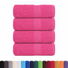 vidaXL Guest Towel Set of 4 Pink 100% Cotton 11.8 x 19.7 in