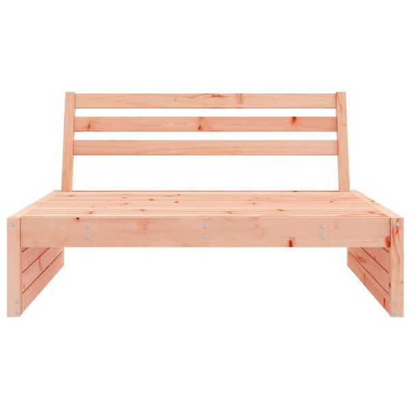 vidaXL Garden Middle Sofa Natural Wood Solid Douglas Fir wood Medium