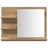 vidaXL Bathroom Mirror Cabinet Artisan oak Engineered wood and glass