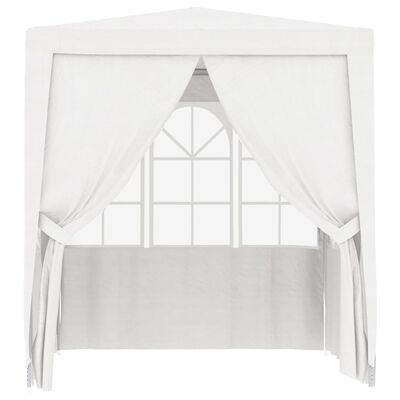 vidaXL Professional Party Tent with Side Walls 6.6'x6.6' White 0.3 oz/ft²