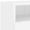 vidaXL TV Wall Cabinet Set of 2 White Engineered Wood Medium Modern