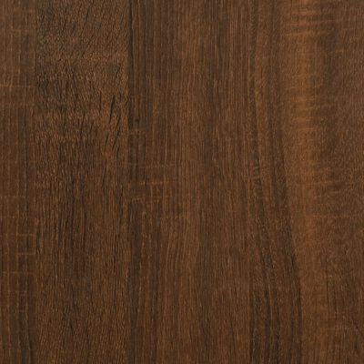 vidaXL Console Table Brown Oak 55.1"x9.1"x29.5" Engineered Wood