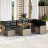 vidaXL Garden Sofa Set Grey