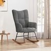 vidaXL Rocking Chair Dark Gray Velvet