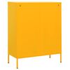 vidaXL Storage Cabinet Mustard yellow Steel Medium Levelers