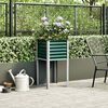 vidaXL Garden Planter Green Steel Medium Durable Garden Planter