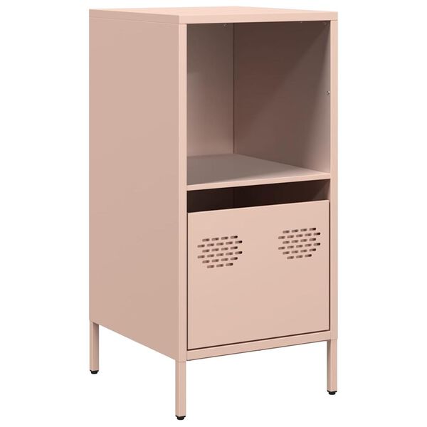 vidaXL Sideboard Pink Cold-rolled Steel Medium Sideboard Rectangular