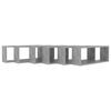 vidaXL Wall Shelf Set of 6 Concrete Gray Engineered Wood Medium