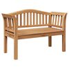 vidaXL Garden Bench Brown 120 x 53.5 x 85 cm Solid teak wood