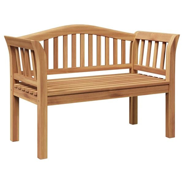 vidaXL Garden Bench Brown 120 x 53.5 x 85 cm Solid teak wood