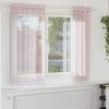 vidaXL Voile Curtains with Grommets 2 pcs Light Pink 55.1x55.1"