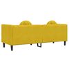 vidaXL Sofa Yellow Velvet (100% polyester), plywood, solid wood 3-Seater