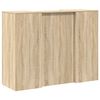 vidaXL Reception Desk Sonoma Oak Engineered wood Large Reception Desk
