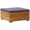 vidaXL Garden Table Dark grey cushion, Wood