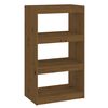 vidaXL Book Cabinet Honey Brown Solid Pine Wood 23.6 x 11.8 x 40.7 in