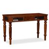 vidaXL Writing Table Brown Solid Acacia Wood Large Storage