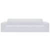 vidaXL Couch Slipcover White 100% Polyester jersey Large